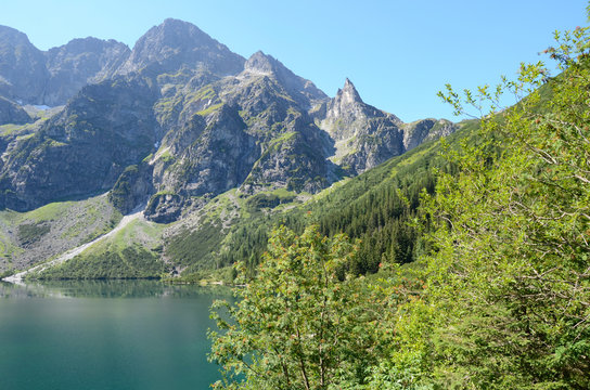 Mountain lake (Morskie Oko in Tatras)