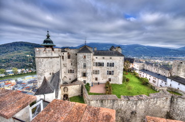 Fototapeta na wymiar Fortress of Salzburg, Austria
