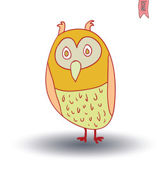 Bird cartoon. vector illustration.