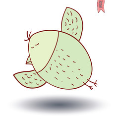 Bird cartoon. vector illustration.