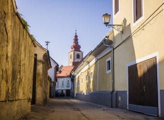 city near bled lake, Slovenia
