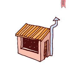 Store paper icon, vector illustration