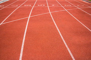 running track rubber standard red color
