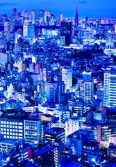 Foto op Plexiglas 東京の新宿副都心の夜景 © 7maru