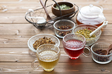 カモミールティーとローズヒップティー