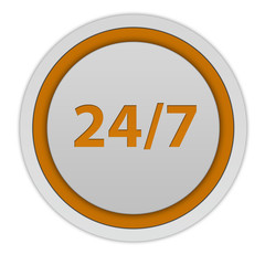 Fototapeta premium Support circular icon on white background