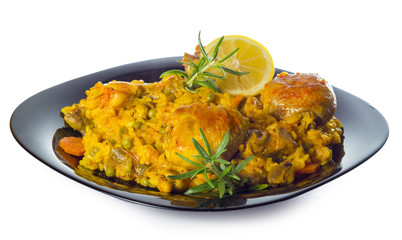 Pollo y arroz