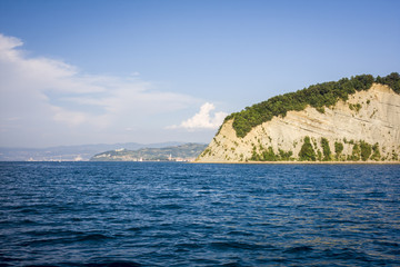 Fototapeta na wymiar beautiful coastline in Slovenia near Piran