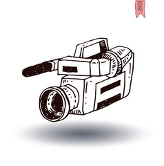 Obraz premium camcorder icon, vector illustration