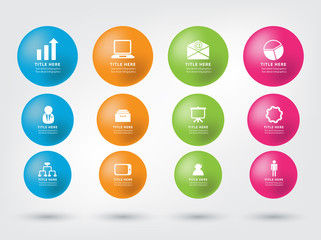 infographic vector template design