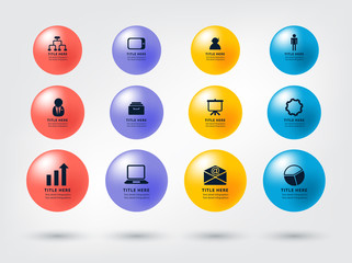 infographic vector template design