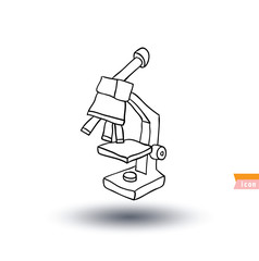 microscope, Hand drawn vector illustration
