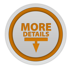 More details circular icon on white background