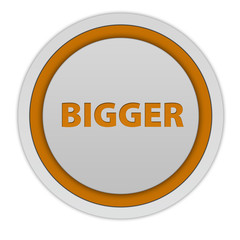 Bigger circular icon on white background