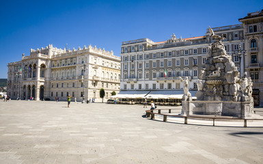 Obraz premium Beautiful architecture, and buildings of Trieste, Italy