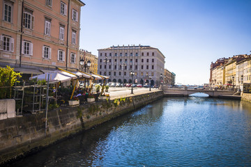 Canal Grande in Trieste, Italy