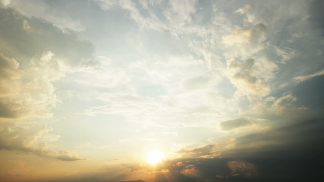 Time Lapse Of Sunset 4k
