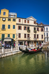 Small canal in the Venice, Italy