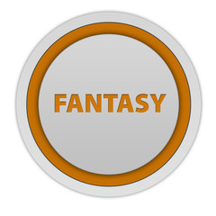 Fantasy circular icon on white background