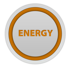 Energy circular icon on white background