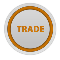 Trade circular icon on white background