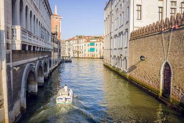 Fototapeta na wymiar Beautiful view on the Venice city in Italy