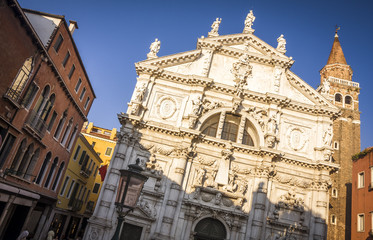 Fototapeta na wymiar historic Venice, Italy -close-up