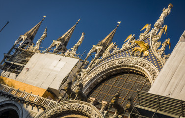 Naklejka premium historic Venice, Italy -close-up