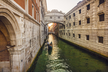 Bridge of Sighs before the sunset, Venice,Italy