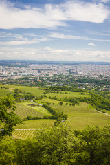 Vienna the view from moutain, Austria