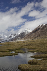 Fototapeta na wymiar Barskoon valley in Kyrgyzstan, Tien Shan mountains
