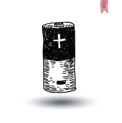 Battery icon, vector illustration.