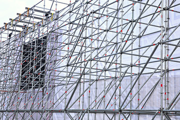 Fototapeta premium Altitude design of aluminum tubes