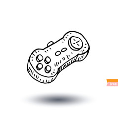 Video game controller icon isolated, vector illustration.