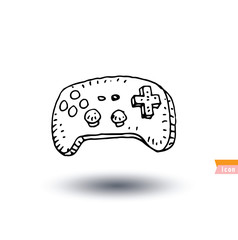 Video game controller icon isolated, vector illustration.