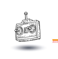 Remote control icon, vector illustration.