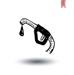 Fuel Nozzle con - vector illustration