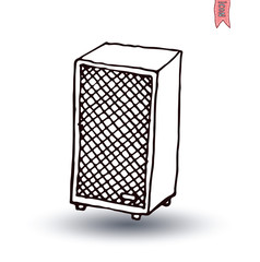 Speaker icon. Vector illustration.