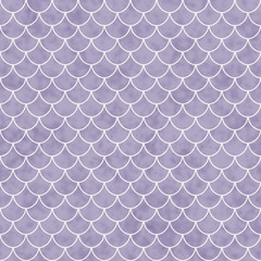 Purple and White Shell Tiles Pattern Repeat Background