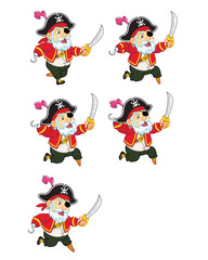 Old Pirate Jumping Sprite