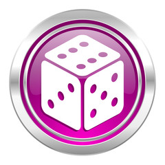 casino violet icon hazard sign