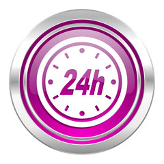 24h violet icon