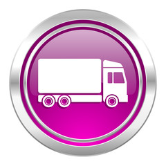 delivery violet icon truck sign