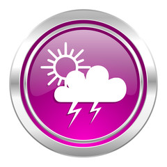 storm violet icon waether forecast sign
