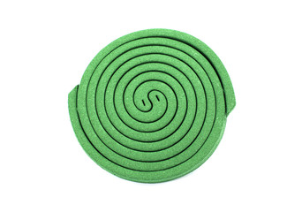 Close up mosquito colis isolated on white background