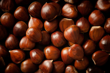 Obraz premium Pile of chestnut