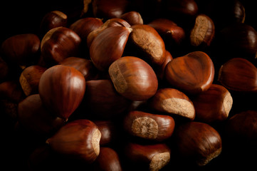 Pile of chestnut