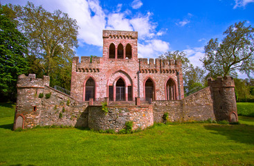 Fototapeta na wymiar Old biebrich castle, Wiesbaden, Germany