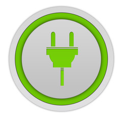 power circular icon on white background