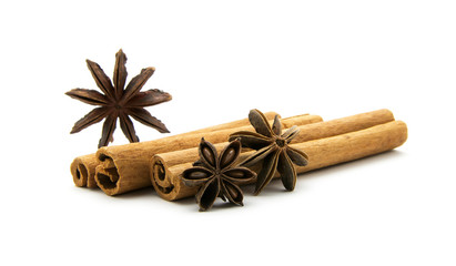 cinnamon sticks and star anise